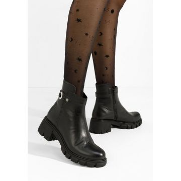 Ghete dama piele Netalia V2 negre Ghete dama piele Netalia V2 negre