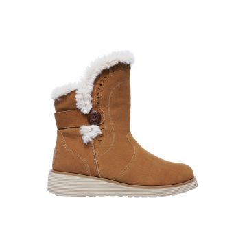 Ghete fara inchidere din piele intoarsa cu talpa wedge Keepsakes Ghete fara inchidere din piele intoarsa cu talpa wedge Keepsakes