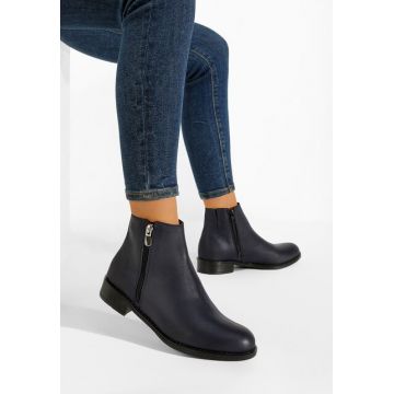 Ghete dama piele navy Gracia