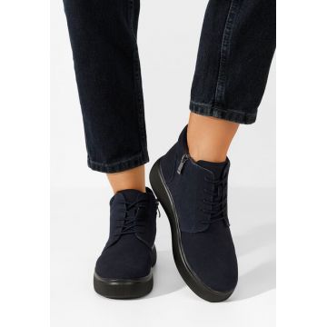 Ghete dama piele Elsinora navy