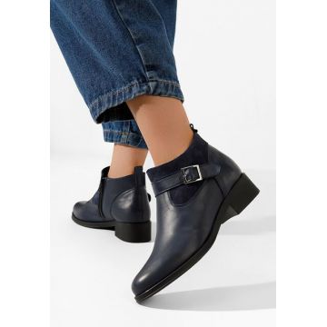 Ghete dama piele Sarva navy