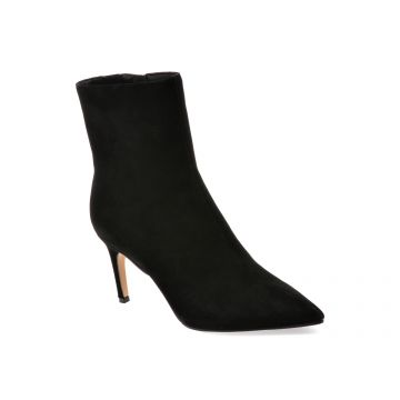 Botine elegante EPICA negre, 3917, din piele intoarsa