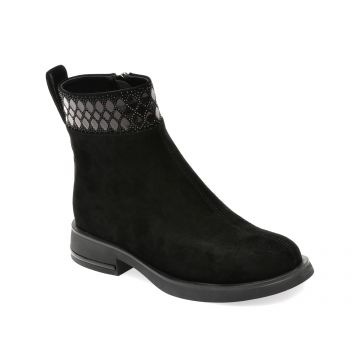 Ghete casual ALDO negre, K350063, din piele intoarsa