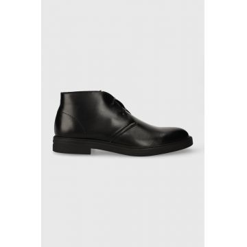 BOSS pantofi de piele Calev barbati, culoarea negru, 50503660