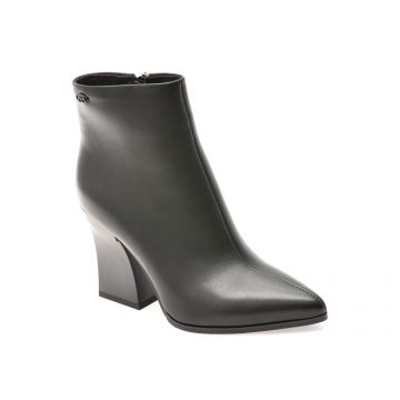 Botine elegante EPICA negre, 2557, din piele naturala