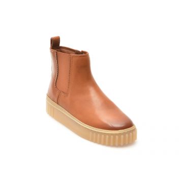 Ghete casual CLARKS maro, MAYHTOP, din piele naturala