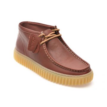 Ghete casual CLARKS maro, TORHHI, din piele naturala