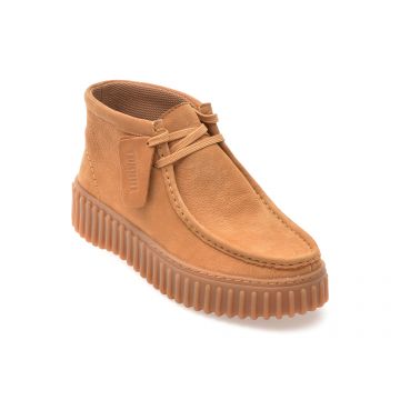 Ghete casual CLARKS maro, TORHMOS, din nabuc