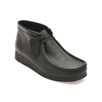 Ghete casual CLARKS negre, WALEVBT, din piele naturala