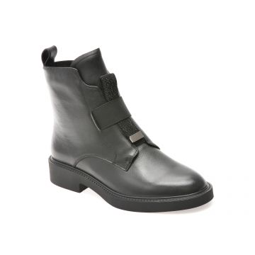 Ghete casual EPICA negre, RY2098, din piele naturala