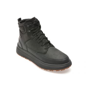 Ghete casual GEOX negre, U46FZB, din piele naturala