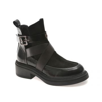 Ghete casual GRYXX negre, 207442, din piele naturala lacuita