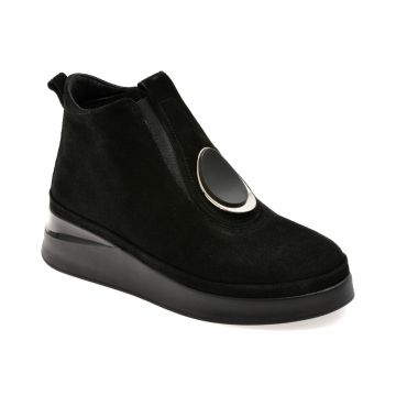 Ghete casual EPICA negre, 1776037, din piele intoarsa