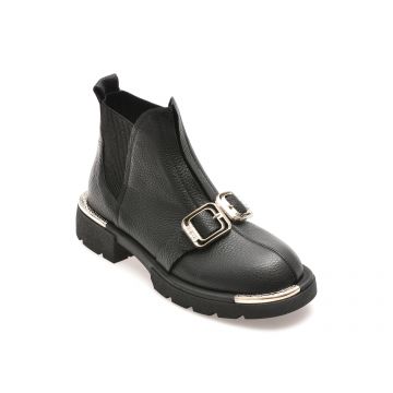 Ghete casual EPICA negre, 574233, din piele naturala