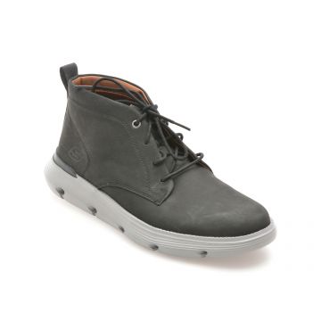 Ghete casual SKECHERS negre, 204903, din piele naturala