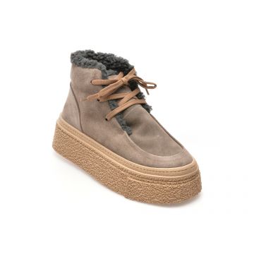 Ghete casual GRYXX gri, 4403509, din piele intoarsa