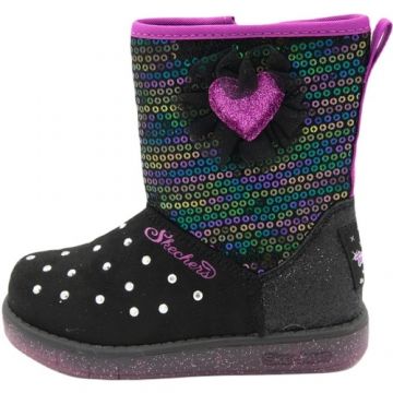 Ghete copii Skechers Twinkle Toes Glitzy Glam 20305N-BKMT