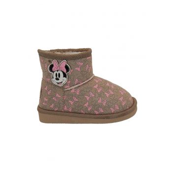 Ghete slip-on cu Minnie Mouse