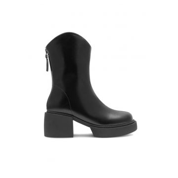 Botine dama - 590558804761241 - Piele ecologica - Negru