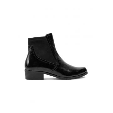 Botine 9-25307-43 Negru - Piele lacuita