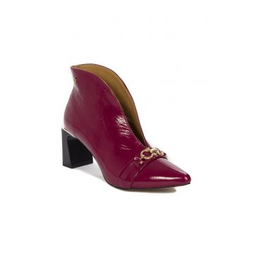 Botine dama - 759015 - Piele lacuita - Violet