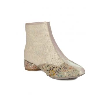 Botine dama - 864080 - Textil - Bej