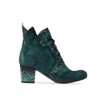 Ghete dama - 207660106 - Verde - Piele naturala/Piele intoarsa