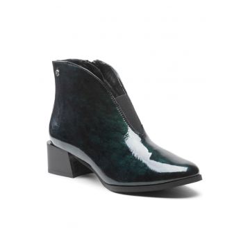 Ghete dama - 301661269 - Verde - Piele lacuita