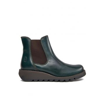 Botine dama 198558796 - Piele naturala - Verde