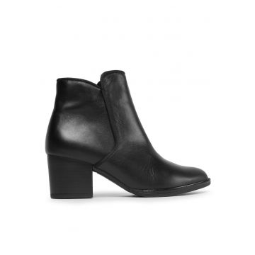 Botine dama - 30318282337 - Piele naturala - Negru