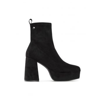 Botine dama 303347765 - Textil - Negru