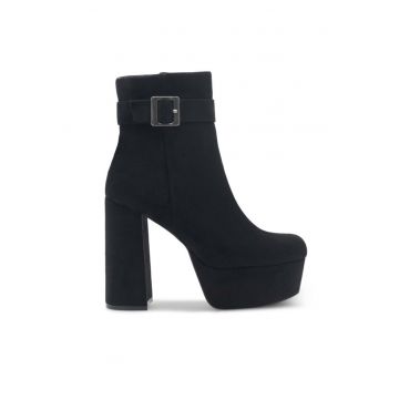 Botine dama - 590558804658540 - Piele ecologica - Negru