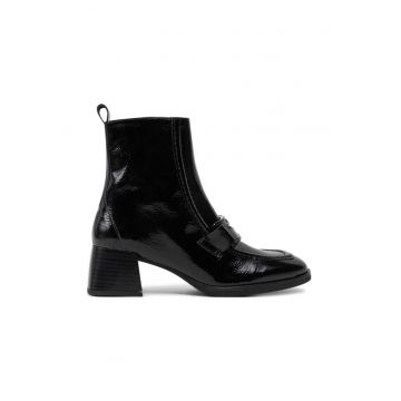 Botine HI243582 Negru - Piele lacuita