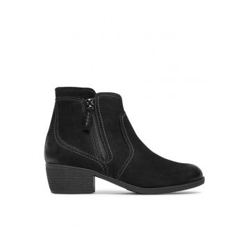 Ghete dama 302933235 - Piele intoarsa - Negru