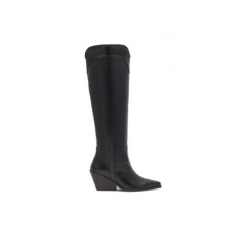 Botine dama - 590558800270336 - Piele naturala - Negru