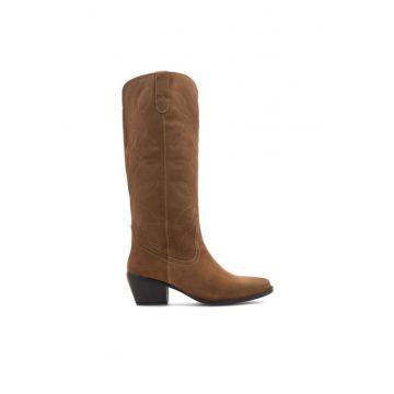 Botine dama - 590558815467937 - Piele naturala - Maro