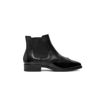 Botine dama - 304121 - Piele ecologica - Negru -