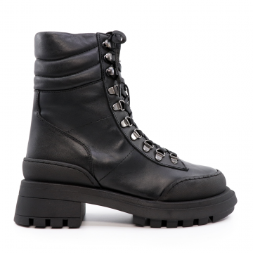 Ghete combat femei Luca di Gioia negre din piele 2504DG8559N