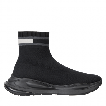 Ghete tip slip on bărbați Tommy Hilfiger  negre din textil 3416BG1202N