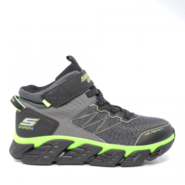 Ghete waterproof baieți Skechers negre din sintetic și textil 1966MG403806N