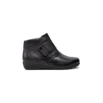 Botine 9-26457-41 Negru - Piele lacuita