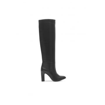 Botine dama - 590558800489939 - Piele naturala - Negru