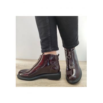 Ghete Casual Dama 450004 23-L Bordo Lac - Bordo