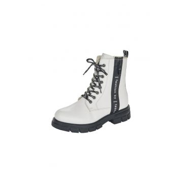 Ghete sport dama - Tora Weiss - Piele ecologica - Alb