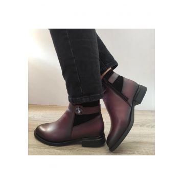 Ghete Casual Dama 31901 Burgundi - Burgundy